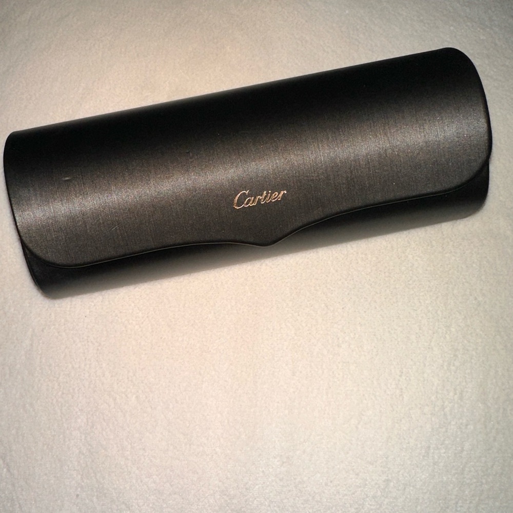 Cartier Black and Gold Sunglass Hard Shell Case